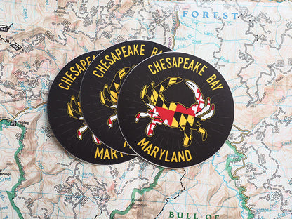 Chesapeake Bay Maryland Crab Sticker