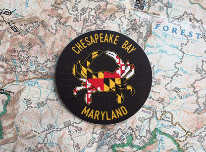 Chesapeake Bay Maryland Crab Sticker