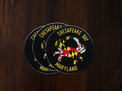 Chesapeake Bay Maryland Crab Sticker