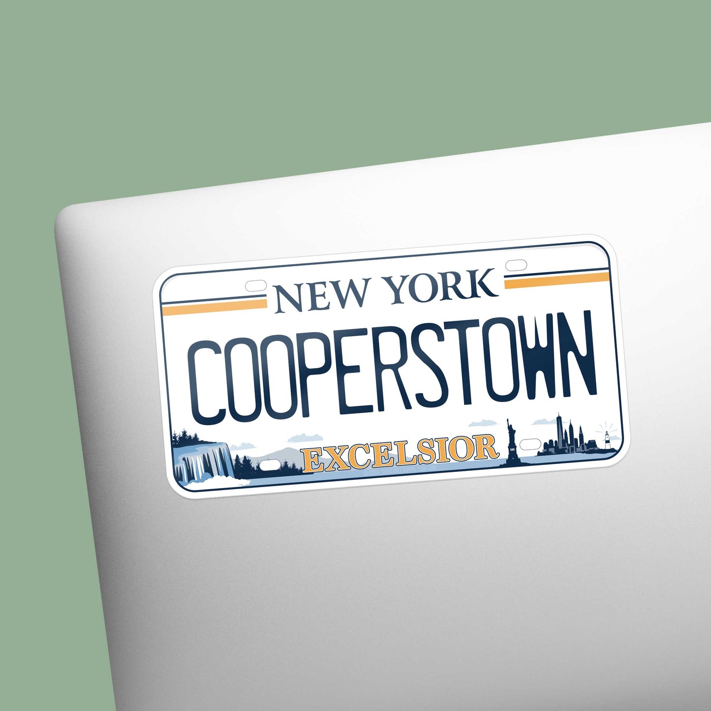 New York License Plate Sticker - Choose from 25+ NY Cities