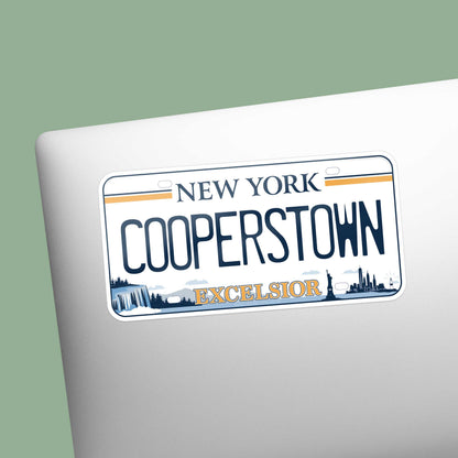 New York License Plate Sticker - Choose from 25+ NY Cities