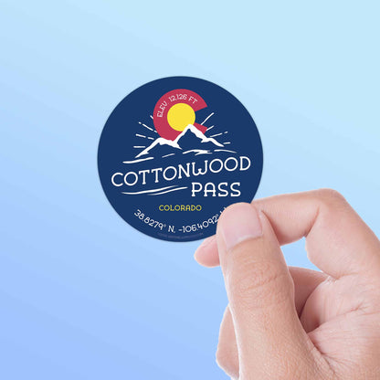 Cottonwood Pass Colorado Stickers