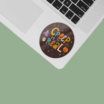 Creep It Real Halloween Sticker