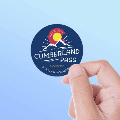 Cumberland Pass Colorado Stickers