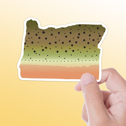 Cutthroat Trout Oregon Fishing Sticker