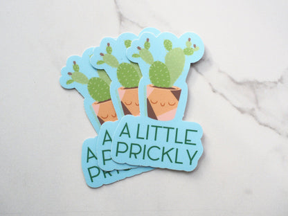 A Little Prickly Cute Cactus Sticker