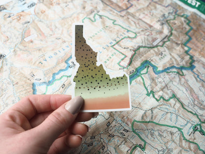 Cutthroat Trout Idaho Fishing Sticker