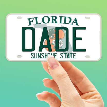 Florida License Plate Stickers - Choose Your FL City or National Park Decal