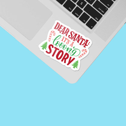 Dear Santa Christmas Sticker