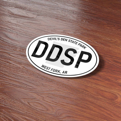 Devil's Den State Park Arkansas White Oval Sticker