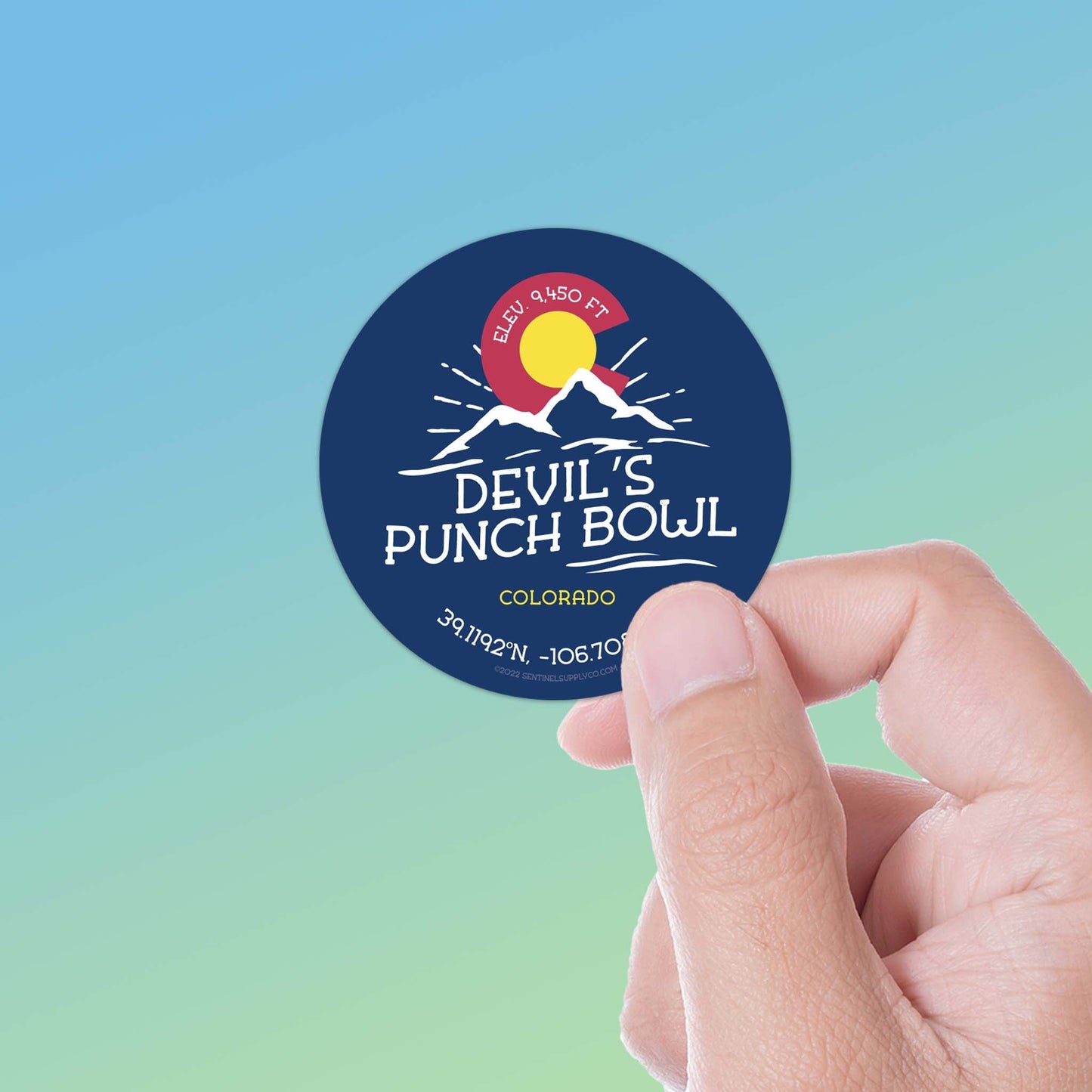 Devils Punch Bowl Colorado Stickers