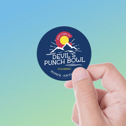 Devils Punch Bowl Colorado Stickers