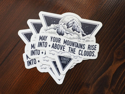 Edward Abbey Mountain Quote Sticker