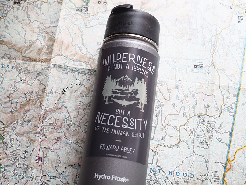 Edward Abbey Wilderness Quote Sticker