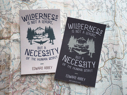 Edward Abbey Wilderness Quote Sticker
