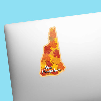 New Hampshire Autumn Leaves Fall Sticker