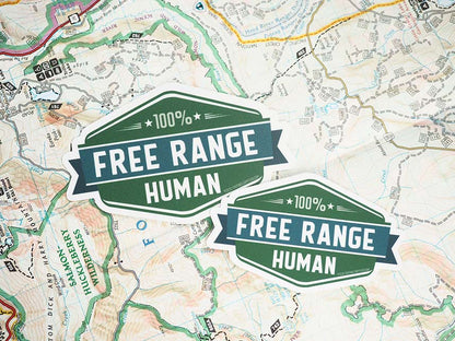 Free Range Human Sticker