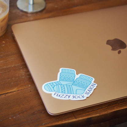 Fuzzy Sock Season Sticker