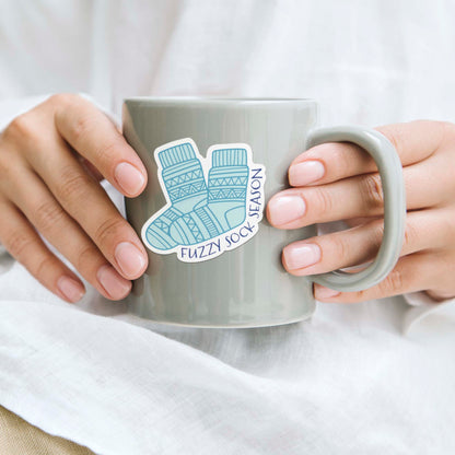 Fuzzy Sock Season Sticker