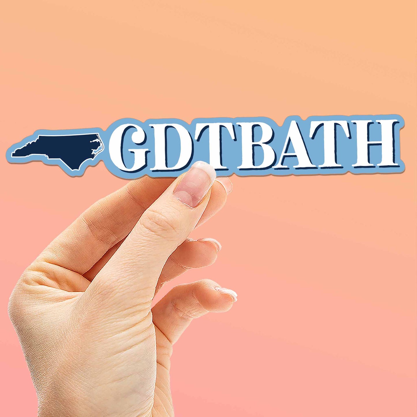 GDTBATH Chapel Hill North Carolina Sticker - Cute NC Decal
