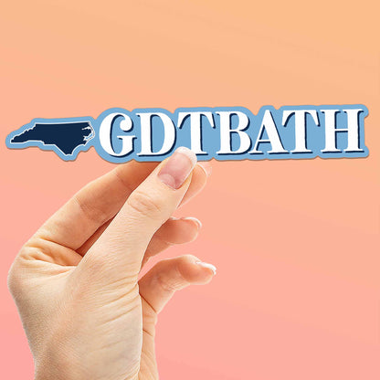 GDTBATH Chapel Hill North Carolina Sticker - Cute NC Decal