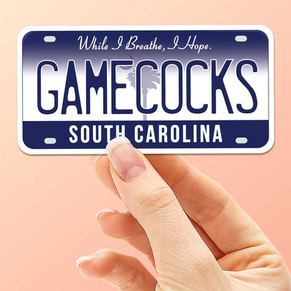 Gamecocks South Carolina License Plate Sticker