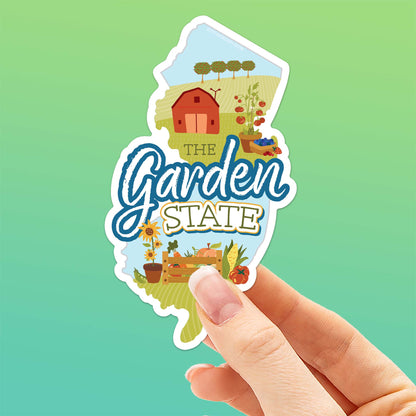 Garden State New Jersey Sticker
