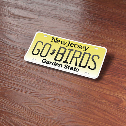 Go Birds New Jersey License Plate Sticker