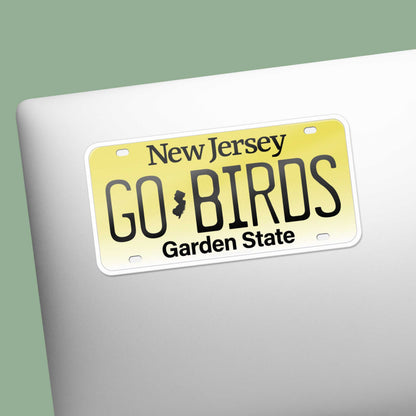 Go Birds New Jersey License Plate Sticker