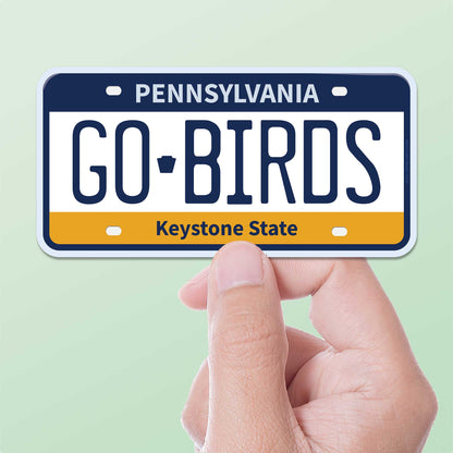 Go Birds Philadelphia Eagles Sticker - PA License Plate