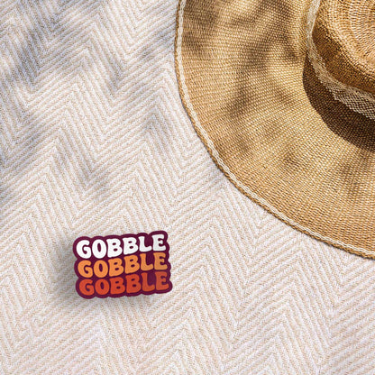 Gobble Gobble Blacksburg Virginia Sticker - Funny VA Sports Decal