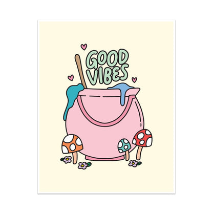 Good Vibes Unframed Art Print