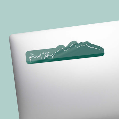 Grand Teton National Park Line Art Sticker