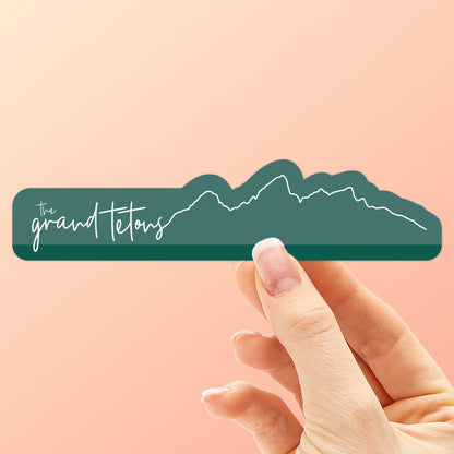 Grand Teton National Park Line Art Sticker