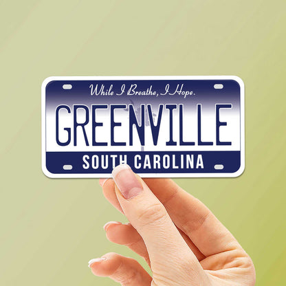 South Carolina License Plate Stickers - Choose Your SC City Decal