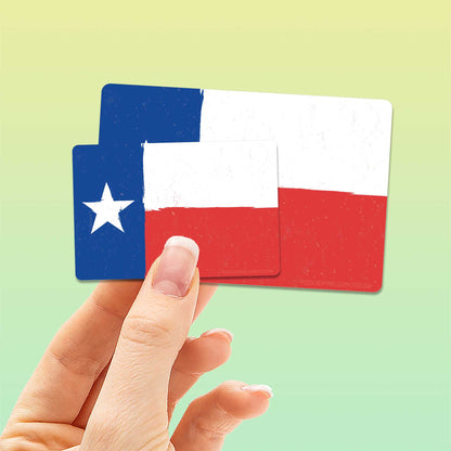 Texas Flag Sticker - Rectangle TX Decal