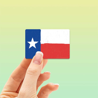 Texas Flag Sticker - Rectangle TX Decal