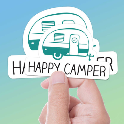 Happy Camper RV Sticker