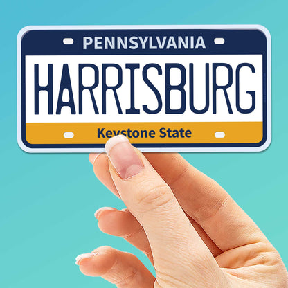 Pennsylvania License Plate Stickers - Choose Your PA City or Saying