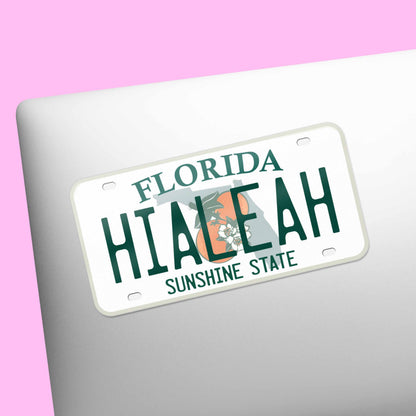 Florida License Plate Stickers - Choose Your FL City or National Park Decal