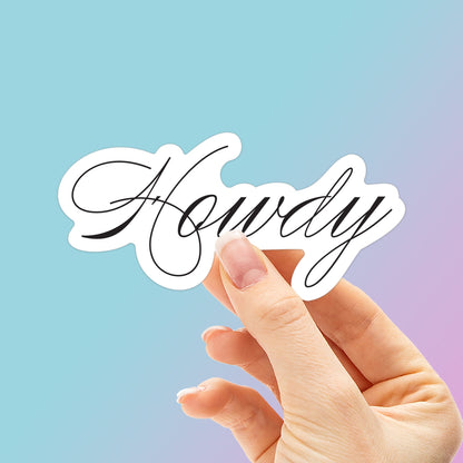 Howdy Sticker