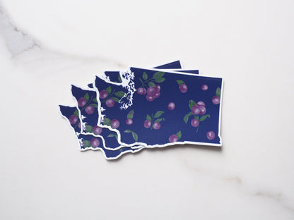 Huckleberry Washington Sticker