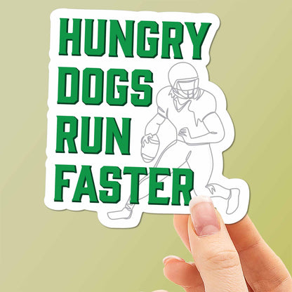 Hungry Dogs Run Faster Philadelphia Sticker