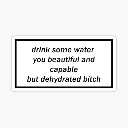 Drink Water Sticker | Custom Sticker and Label | Carrco Labels