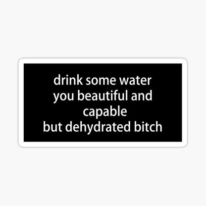 Drink Water Sticker | Custom Sticker and Label | Carrco Labels