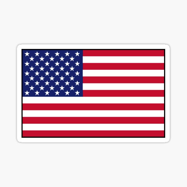 American Flag Sticker