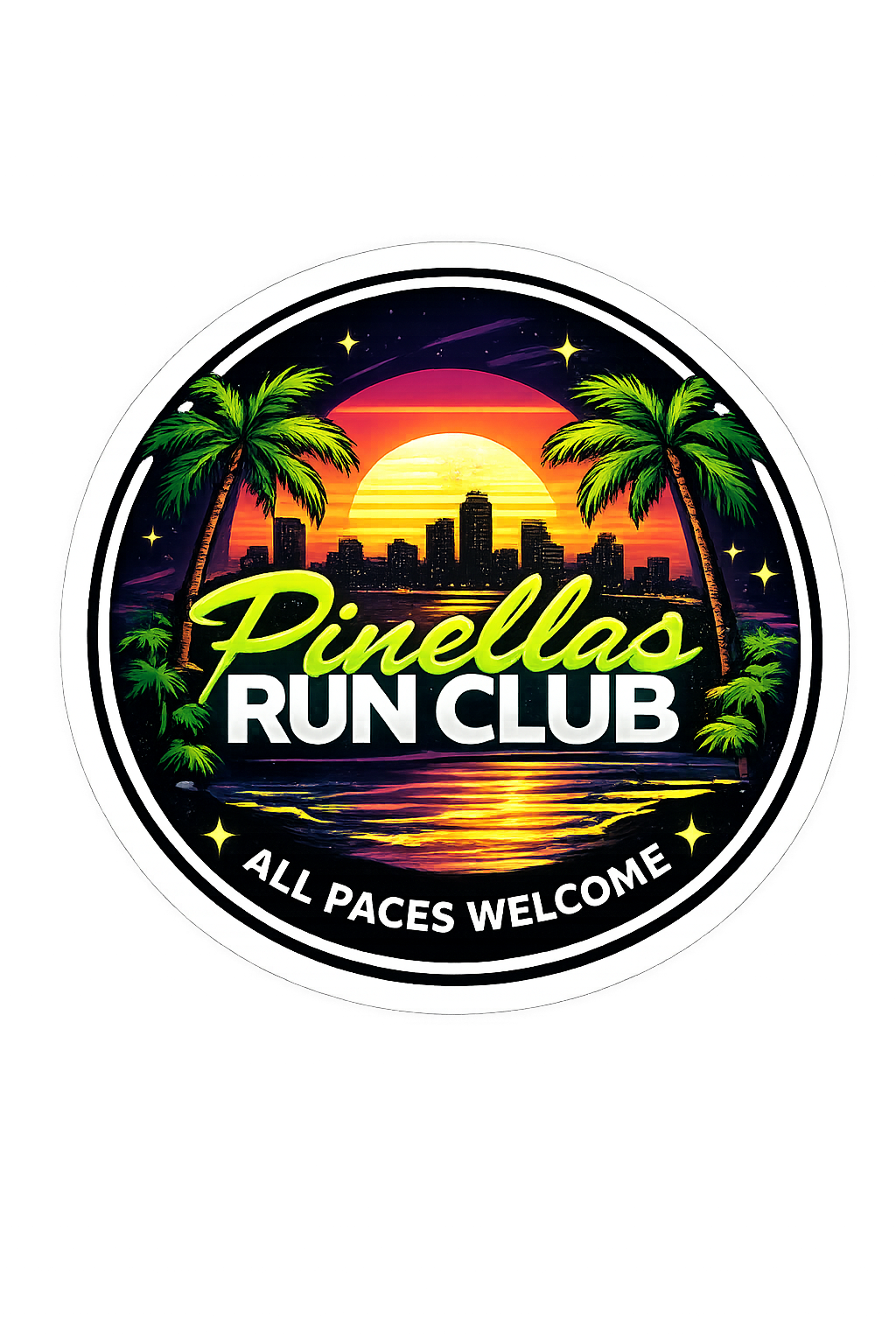 Pinellas Run Club Sticker | Custom Sticker and Label | Carrco Labels