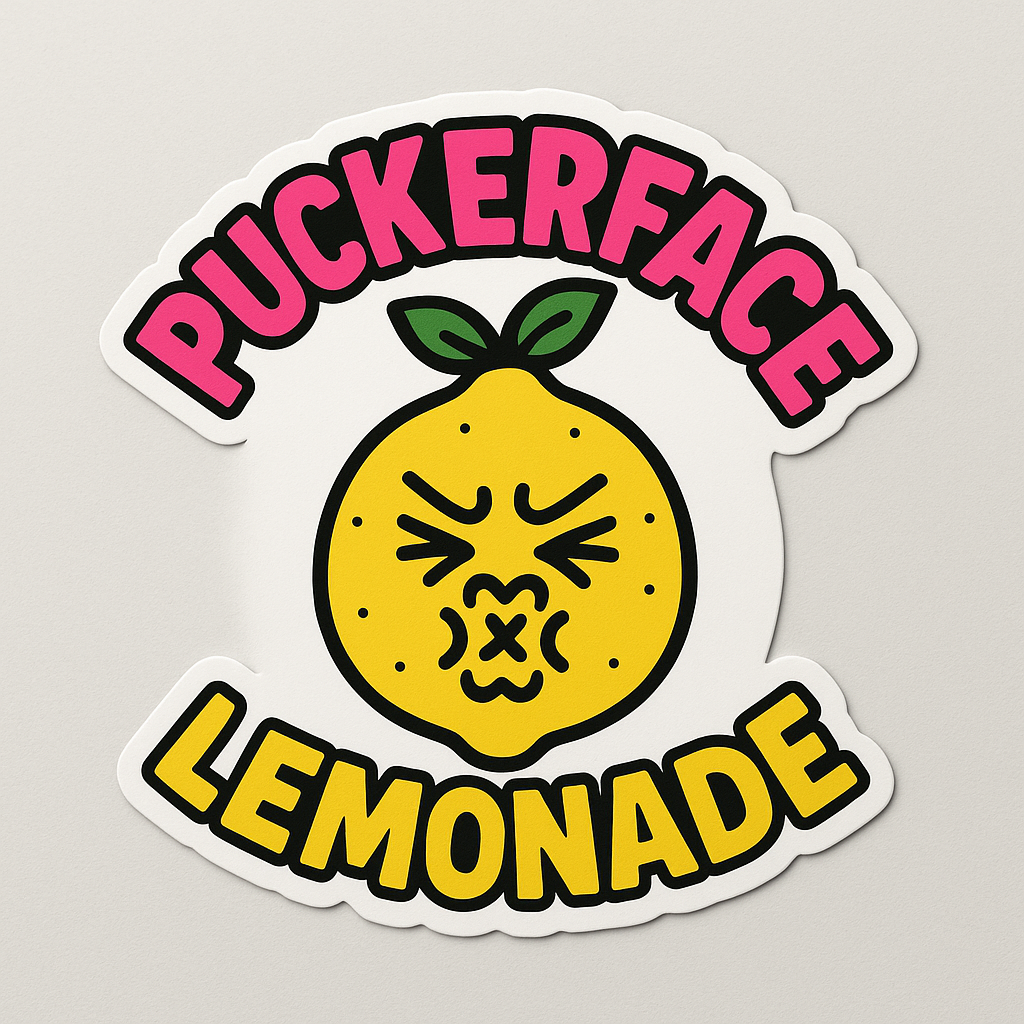 Puckerface Lemonade Stickers