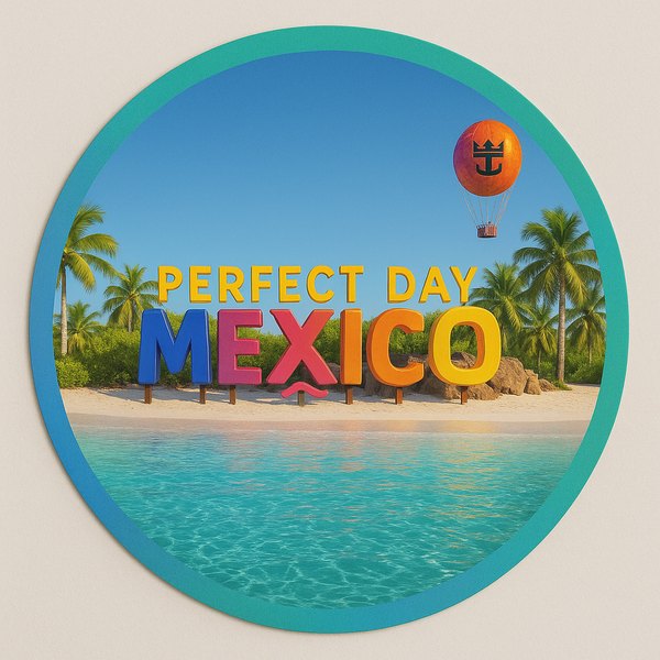Royal Caribbean Launch Sticker - Perfect Day Mexico