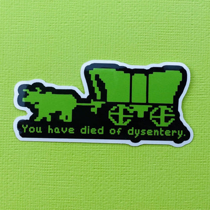 Oregon Trail Sticker Eighties Sticker 1980s Sticker Retro Gaming Sticker Funny Decal for Eighties Kids